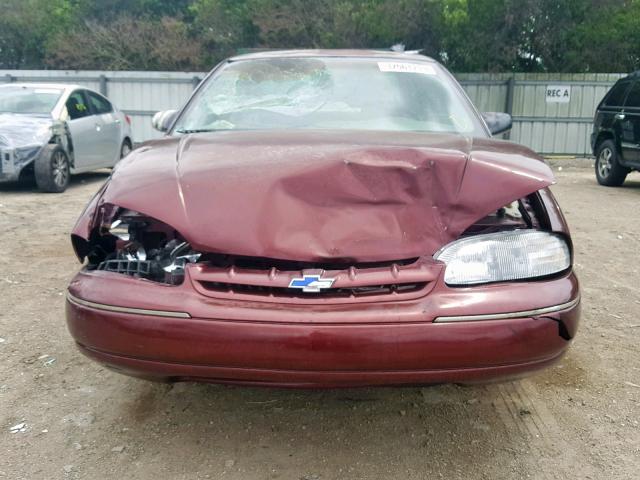 2G1WL52J711239273 - 2001 CHEVROLET LUMINA BURGUNDY photo 9