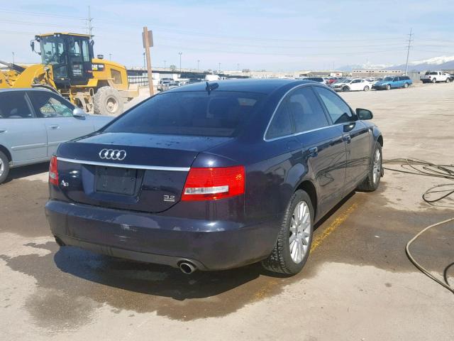 WAUDG74F66N073662 - 2006 AUDI A6 3.2 QUA BLUE photo 4