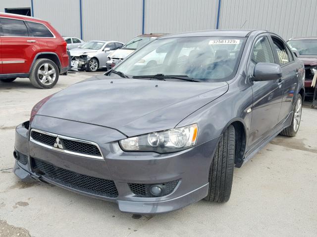 JA3AU86U08U012895 - 2008 MITSUBISHI LANCER GTS GRAY photo 2