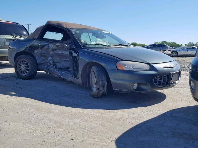 1C3EL55T13N597961 - 2003 CHRYSLER SEBRING LX GREEN photo 1