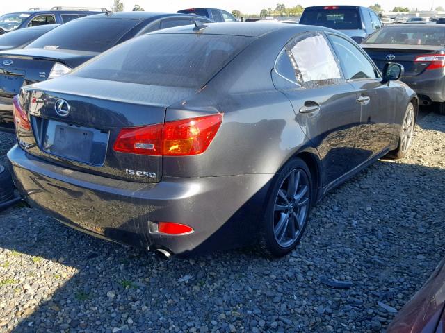 JTHBK262682070236 - 2008 LEXUS IS 250 GRAY photo 4