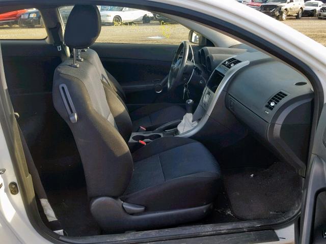 JTKDE177150001878 - 2005 TOYOTA SCION TC WHITE photo 5