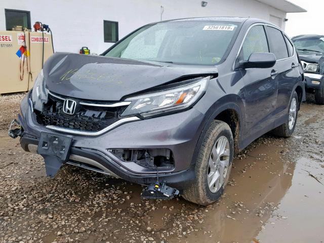 2HKRM4H5XFH689351 - 2015 HONDA CR-V EX SILVER photo 2