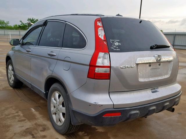 JHLRE38737C026356 - 2007 HONDA CR-V EXL SILVER photo 3