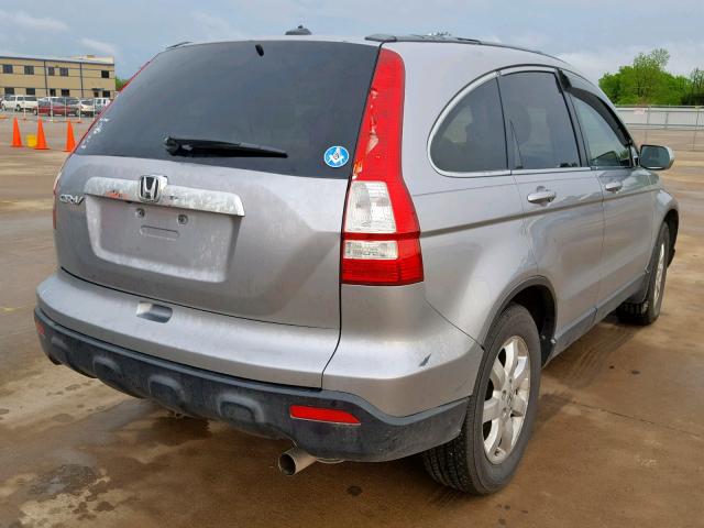 JHLRE38737C026356 - 2007 HONDA CR-V EXL SILVER photo 4