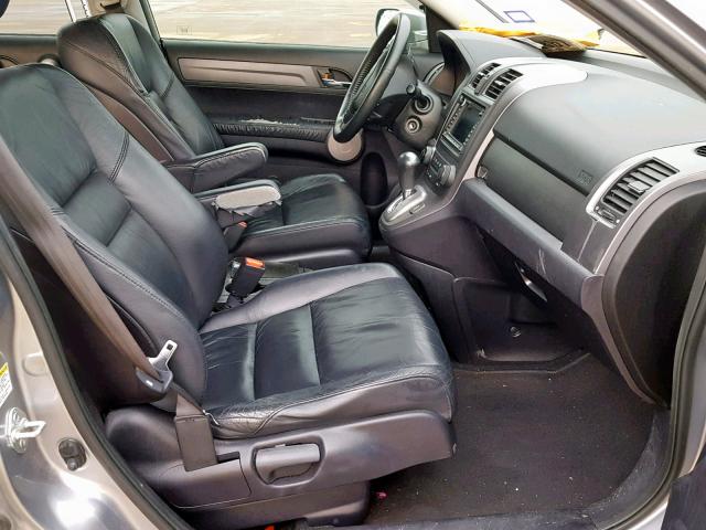 JHLRE38737C026356 - 2007 HONDA CR-V EXL SILVER photo 5