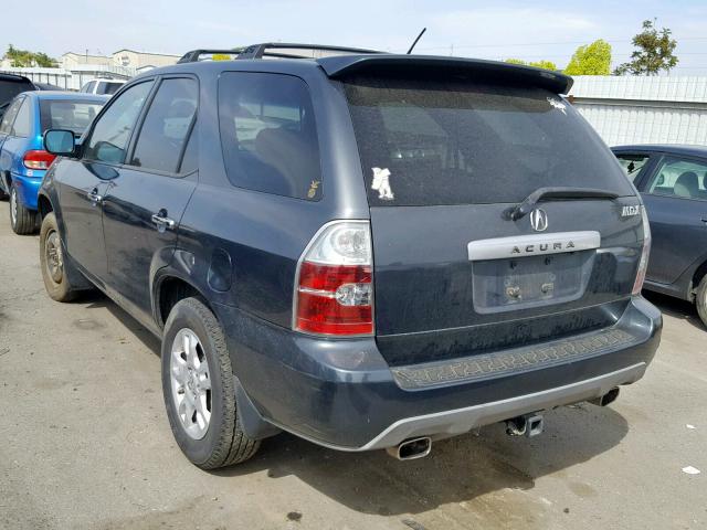 2HNYD18984H524864 - 2004 ACURA MDX TOURIN GRAY photo 3