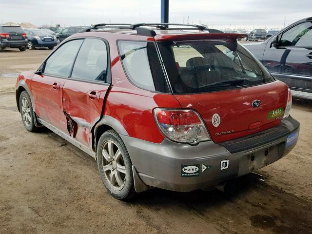 JF1GG68696H809633 - 2006 SUBARU IMPREZA OU RED photo 3