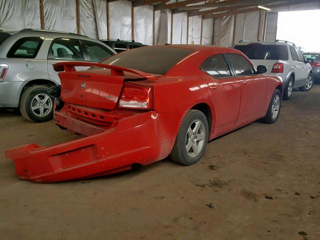 2B3KA33V39H515504 - 2009 DODGE CHARGER SX RED photo 4