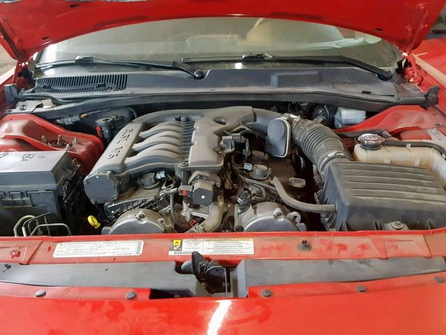 2B3KA33V39H515504 - 2009 DODGE CHARGER SX RED photo 7