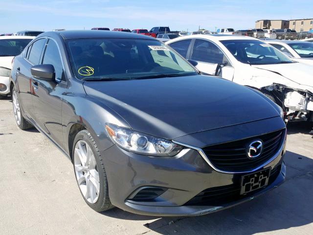 JM1GL1V56H1147977 - 2017 MAZDA 6 TOURING GRAY photo 1