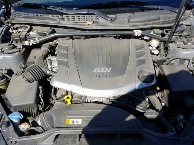 KMHHT6KJ7FU128803 - 2015 HYUNDAI GENESIS CO GRAY photo 7