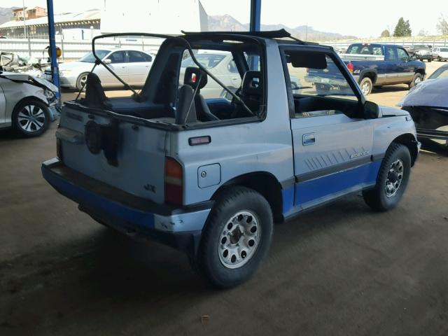 JS4TA01C3K4107667 - 1989 SUZUKI SIDEKICK J BLUE photo 4