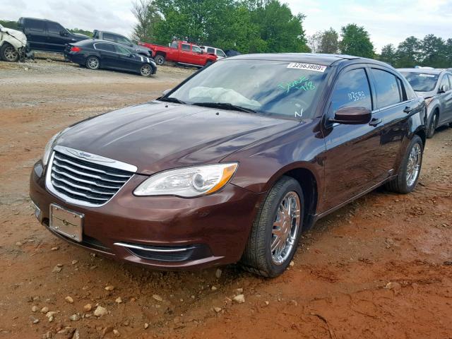 1C3CCBBB2DN514282 - 2013 CHRYSLER 200 TOURIN BROWN photo 2