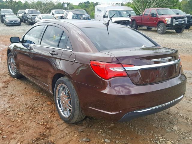 1C3CCBBB2DN514282 - 2013 CHRYSLER 200 TOURIN BROWN photo 3