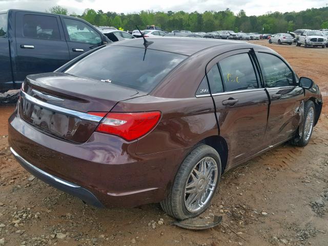 1C3CCBBB2DN514282 - 2013 CHRYSLER 200 TOURIN BROWN photo 4