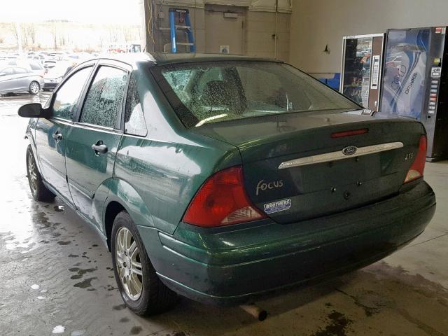 1FAFP3838YW112033 - 2000 FORD FOCUS ZTS GREEN photo 3