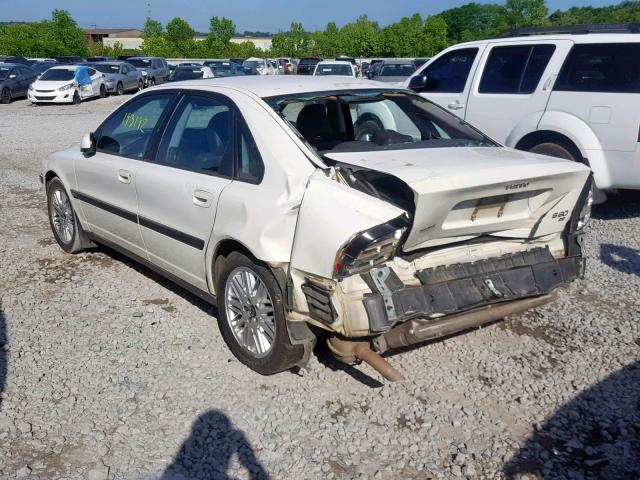 YV1TS92D321246298 - 2002 VOLVO S80 WHITE photo 3