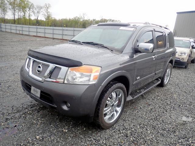 5N1BA08DX8N600967 - 2008 NISSAN ARMADA SE GRAY photo 2