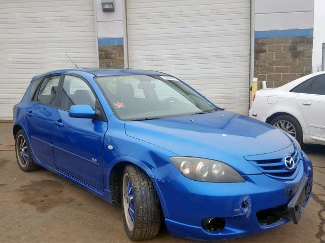 JM1BK143141112819 - 2004 MAZDA 3 HATCHBAC BLUE photo 1