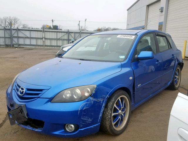 JM1BK143141112819 - 2004 MAZDA 3 HATCHBAC BLUE photo 2