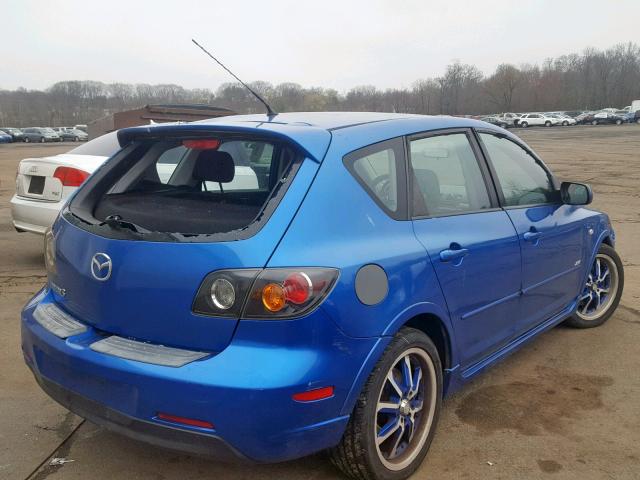 JM1BK143141112819 - 2004 MAZDA 3 HATCHBAC BLUE photo 4