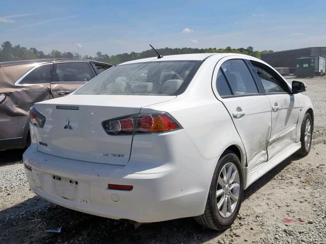 JA32U2FU9FU005250 - 2015 MITSUBISHI LANCER ES WHITE photo 4