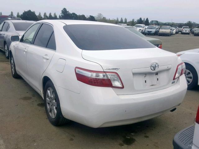 JTNBB46K283047734 - 2008 TOYOTA CAMRY HYBR WHITE photo 3