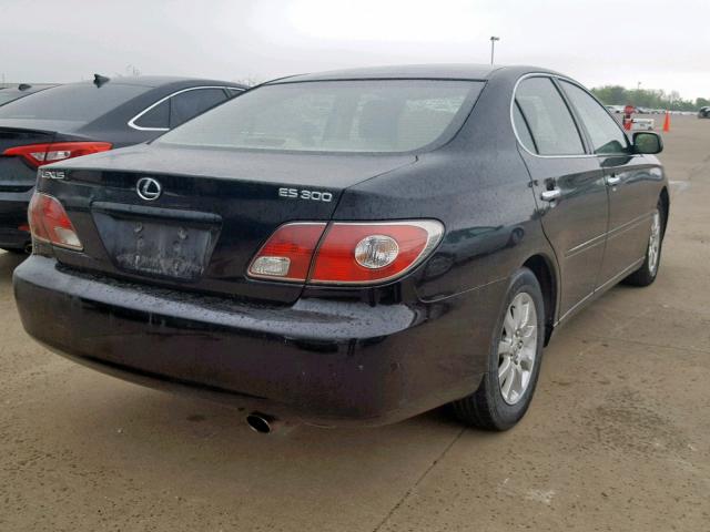 JTHBF30G920074699 - 2002 LEXUS ES 300 BLACK photo 4