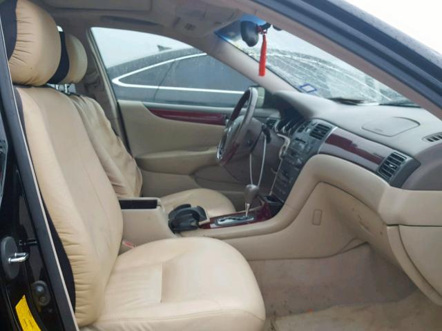 JTHBF30G920074699 - 2002 LEXUS ES 300 BLACK photo 5