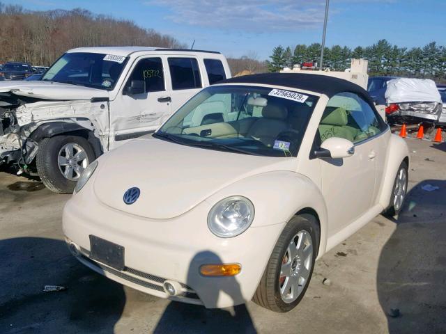 3VWCD21Y03M328759 - 2003 VOLKSWAGEN NEW BEETLE Bej foto 2