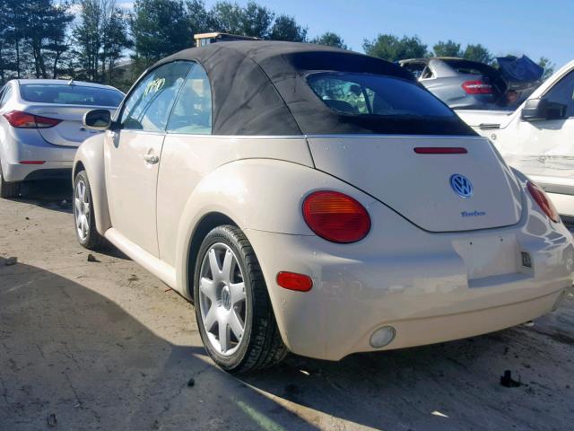 3VWCD21Y03M328759 - 2003 VOLKSWAGEN NEW BEETLE Bej foto 3