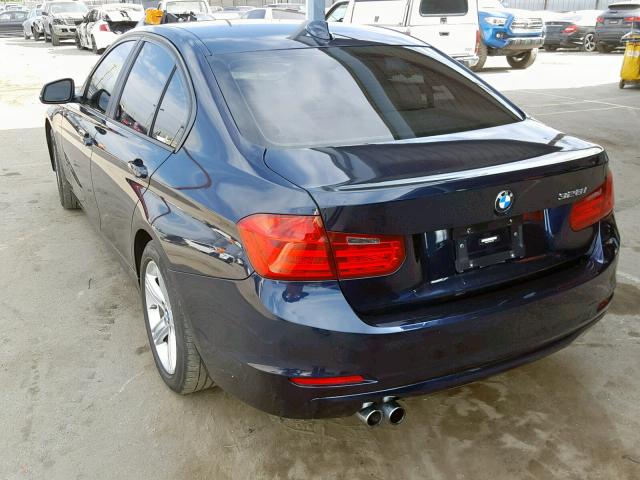 WBA3C1C51FK123575 - 2015 BMW 328 I SULE BLUE photo 3