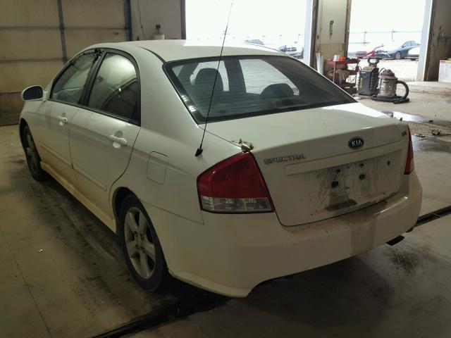 KNAFE121175007069 - 2007 KIA SPECTRA EX WHITE photo 3