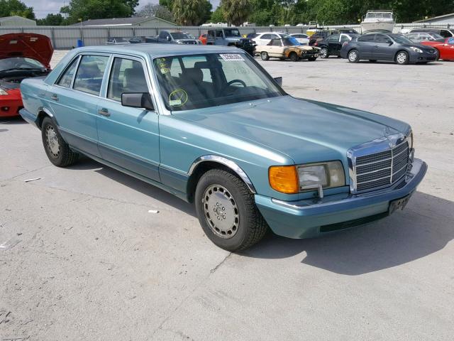 WDBCA35E0MA605117 - 1991 MERCEDES-BENZ 420 SEL TEAL photo 1