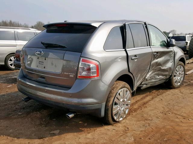 2FMDK4KC2ABA88913 - 2010 FORD EDGE LIMIT GRAY photo 4