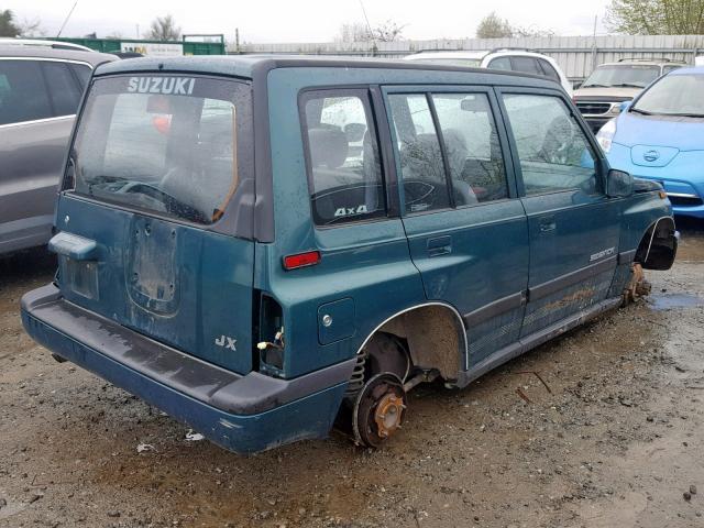 2S3TD03V6V6406776 - 1997 SUZUKI SIDEKICK J GREEN photo 4