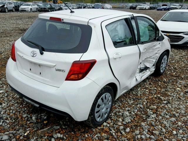 VNKKTUD35HA079917 - 2017 TOYOTA YARIS L WHITE photo 4