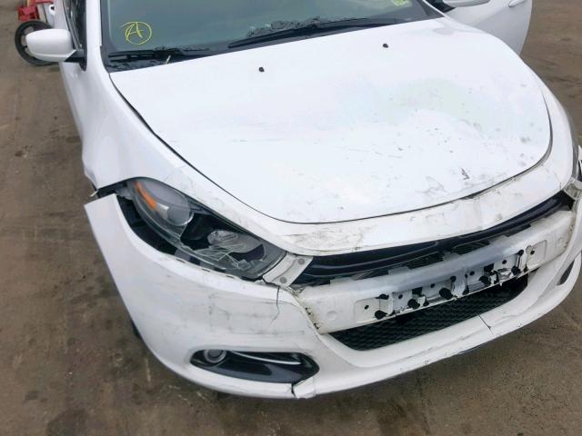 1C3CDFFAXGD822719 - 2016 DODGE DART SXT S WHITE photo 9