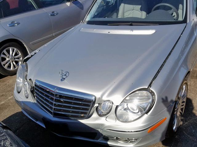 WDBUF56X68B254246 - 2008 MERCEDES-BENZ E 350 SILVER photo 7