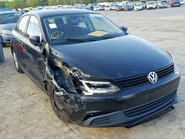 3VW2K7AJ2EM277379 - 2014 VOLKSWAGEN JETTA BASE BLACK photo 1