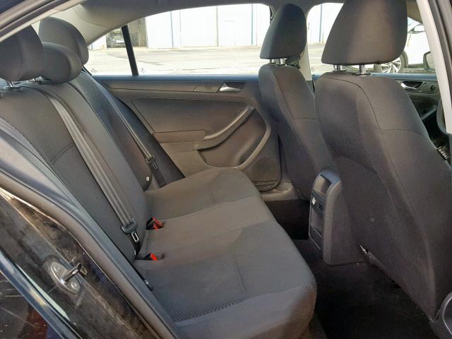 3VW2K7AJ2EM277379 - 2014 VOLKSWAGEN JETTA BASE BLACK photo 6