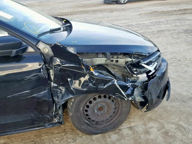 3VW2K7AJ2EM277379 - 2014 VOLKSWAGEN JETTA BASE BLACK photo 9