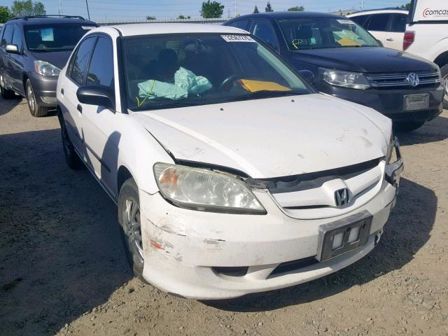 2HGES163X4H641991 - 2004 HONDA CIVIC DX V WHITE photo 1