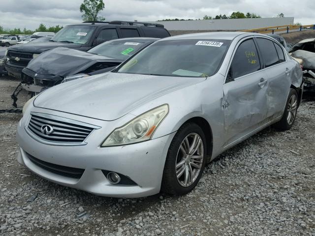 JN1CV6AP0AM403812 - 2010 INFINITI G37 BASE SILVER photo 2