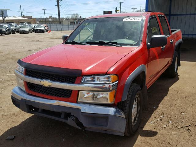 1GCDT136958124985 - 2005 CHEVROLET COLORADO RED photo 2