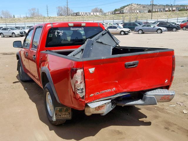 1GCDT136958124985 - 2005 CHEVROLET COLORADO RED photo 3