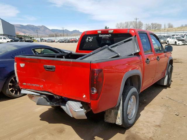 1GCDT136958124985 - 2005 CHEVROLET COLORADO RED photo 4