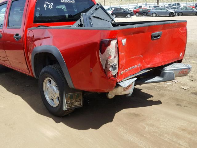 1GCDT136958124985 - 2005 CHEVROLET COLORADO RED photo 9