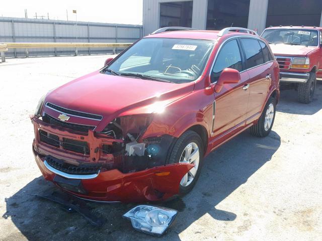 3GNAL3E52CS624324 - 2012 CHEVROLET CAPTIVA SP RED photo 2